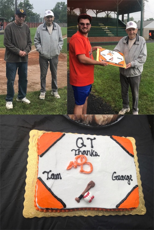 Blazer fans honor Tom And George Bonekemper